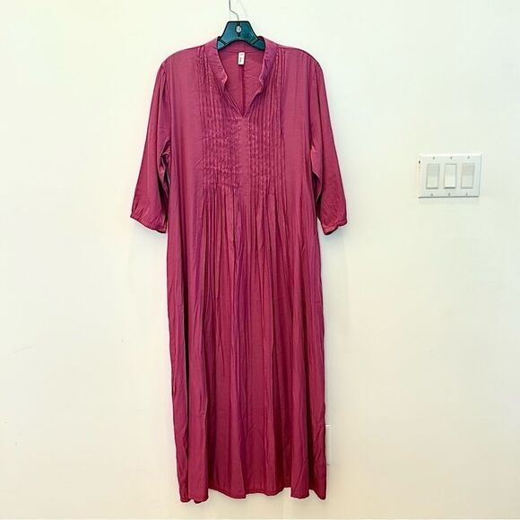 Lian Cotton? Midi Purple Lightweight Dress size Extra Large - Picture 1 of 9